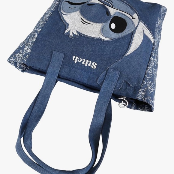 Stitch Blue Denim Tote Bag - Picture 6 of 13